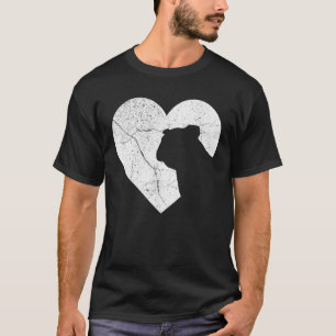 Engelska Bulldog Hund Funny Heart Valentine Day Do T Shirt