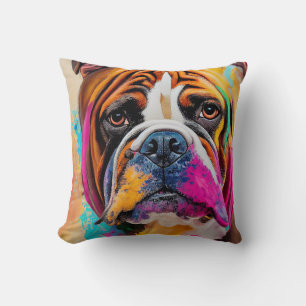 Engelska bulldog Hund Pet Cute Adsible Animal Kudde