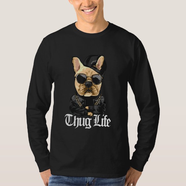 Engelska bulldog Hund T Shirt (Framsida)