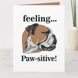Engelska bulldog känner Pawsitive Pet Funny Kort
