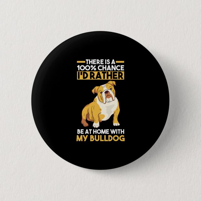 Engelska bulldog knapp (Framsida)