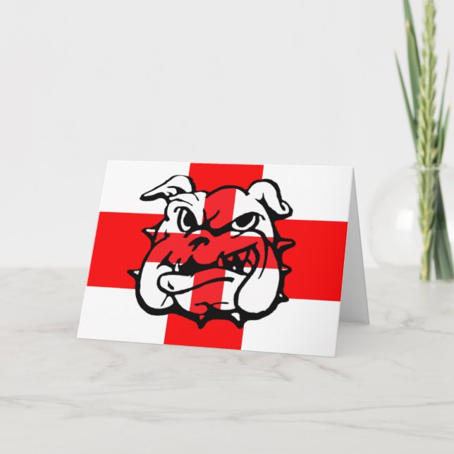 Engelska bulldog kort (Framsida)