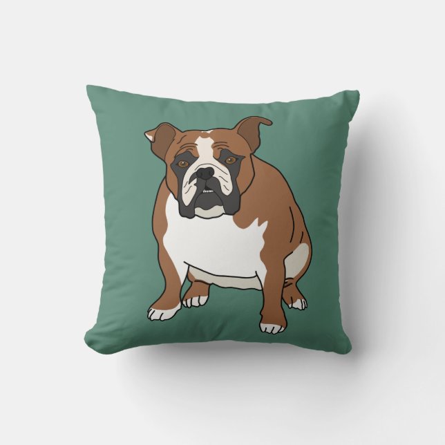 Engelska bulldog kudde (Framsida)