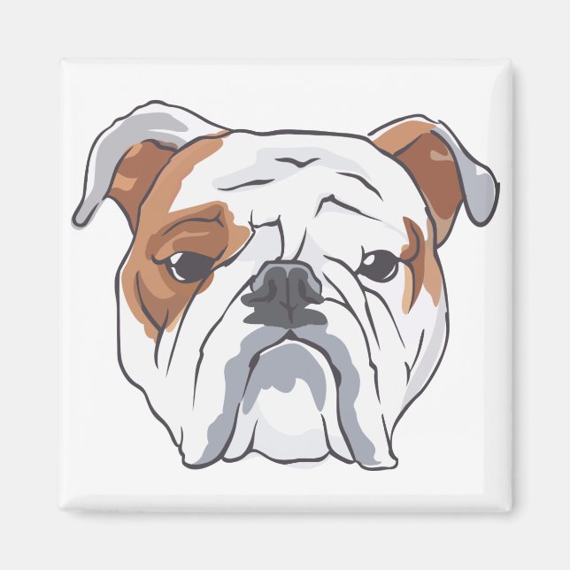 Engelska bulldog magnet (Framsidan)