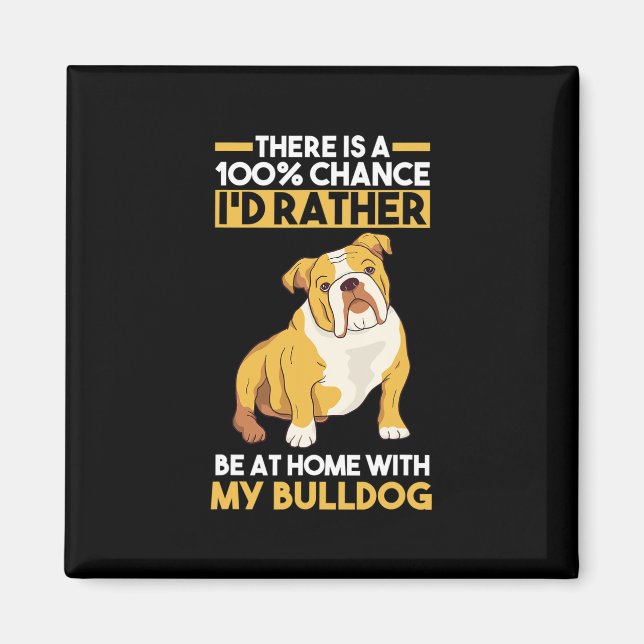 Engelska bulldog magnet (Framsidan)