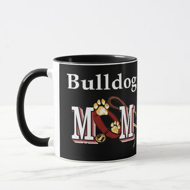 Engelska Bulldog Mamma-gåvor Mugg (Vänster)