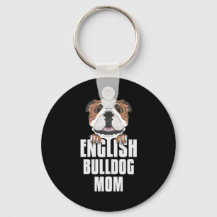 Engelska Bulldog Mamma, Hund Mamma Nyckelring