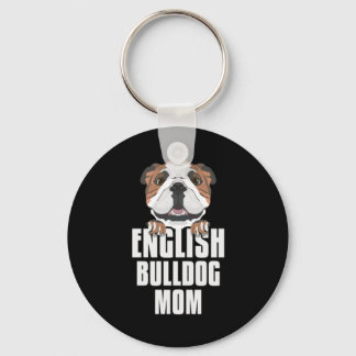 Engelska Bulldog Mamma, Hund Mamma Nyckelring