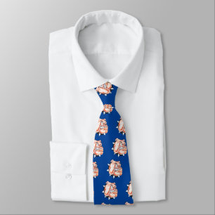 Engelska bulldog med Collar Neck Tie Slips