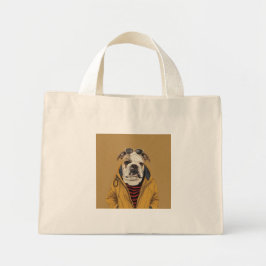 Engelska bulldog mini tygkasse