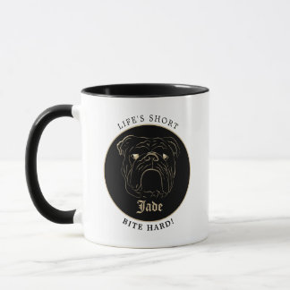 Engelska bulldog mugg