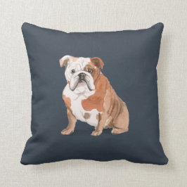Engelska bulldog och Hund Kudde