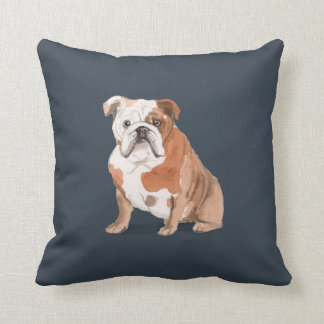 Engelska bulldog och Hund Kudde