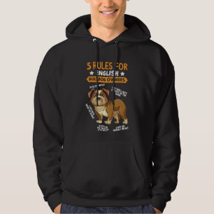 Engelska bulldog Owner Humous Pet Hund älskare Hoodie