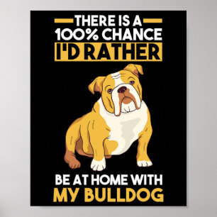 Engelska bulldog poster