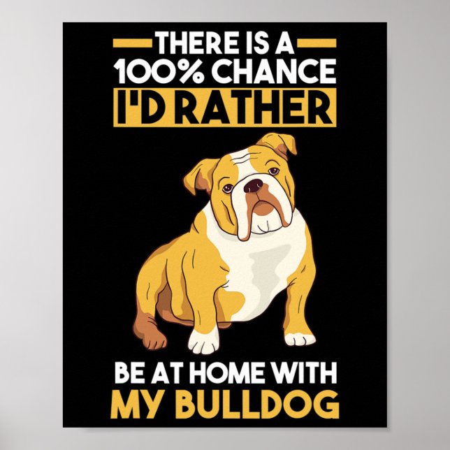 Engelska bulldog poster (Framsidan)
