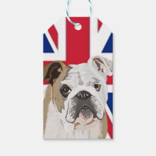 Engelska bulldog presentetikett