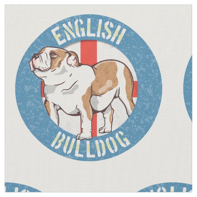 Engelska Bulldog Saint George's Kor Tyg (Närbild)