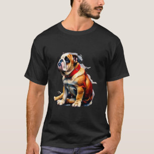 Engelska Bulldog Shirt Hund Mamma Pappa Puppy Cute T