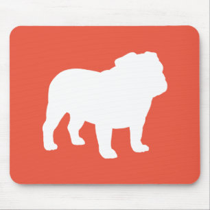 Engelska Bulldog Silhouette   COOLA HUND ÄLSKARE Musmatta