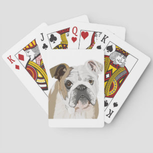 Engelska bulldog spel kort
