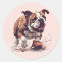Engelska bulldog Spelande Football