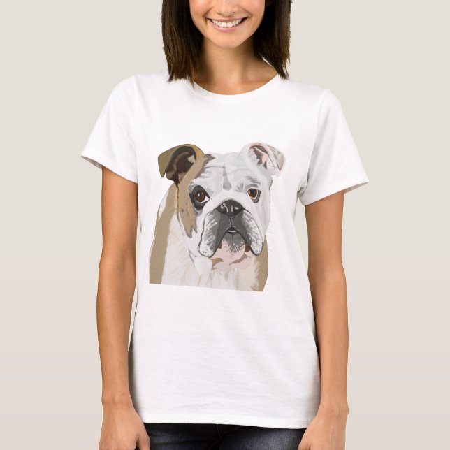 Engelska bulldog t-shirt (Framsida)