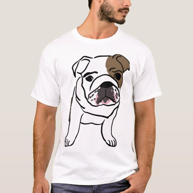 Engelska Bulldog T-shirts (Framsida)