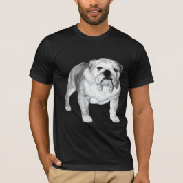 Engelska bulldog Teckning T Shirt