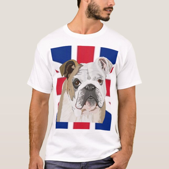 Engelska bulldog tee shirt (Framsida)