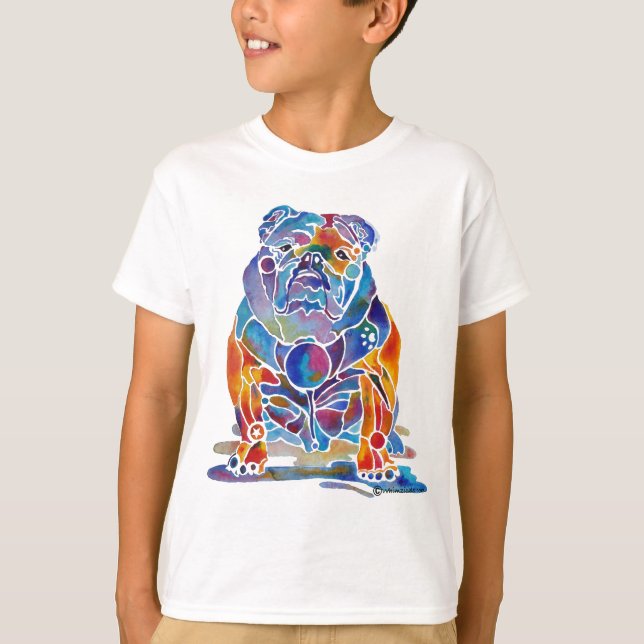 Engelska bulldog tee shirt (Framsida)