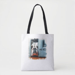 Engelska bulldog. Tote Bag Tygkasse