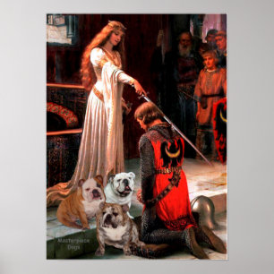 Engelska bulldog Trio - Accolade Poster