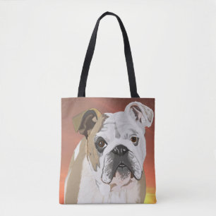 Engelska bulldog tygkasse