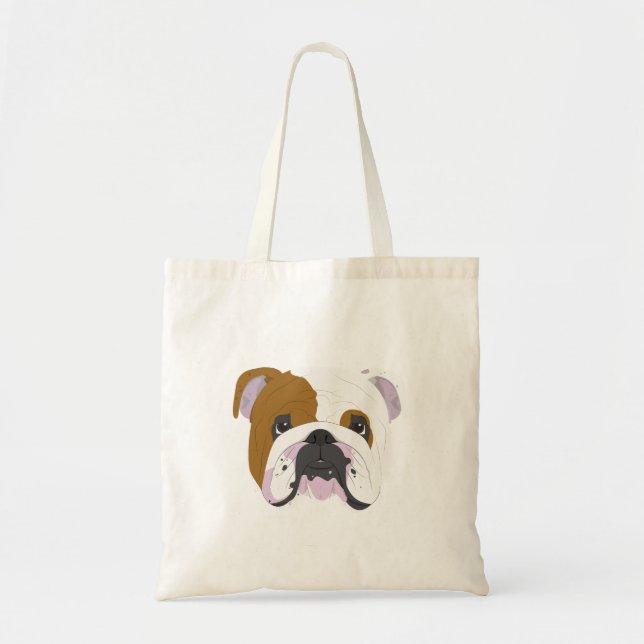 Engelska bulldog tygkasse (Framsidan)
