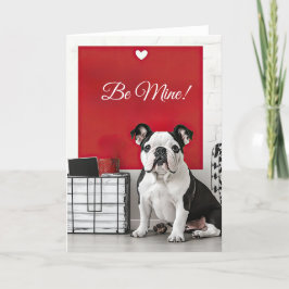 Engelska bulldog Valentine Card Tack Kort
