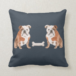 Engelska bulldog Vs English Bulldog Kudde