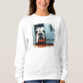 Engelska bulldog. Womens Sweatshirt T Shirt