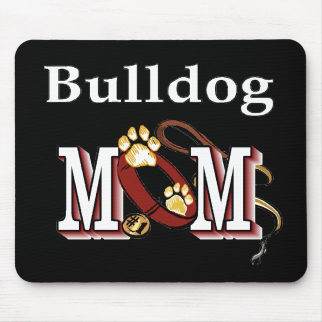 Engelska Bulldogg Mamma Gåvor Musmatta (Framsidan)
