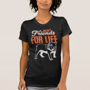 Engelska bulldoggbästa vän för liv t shirt