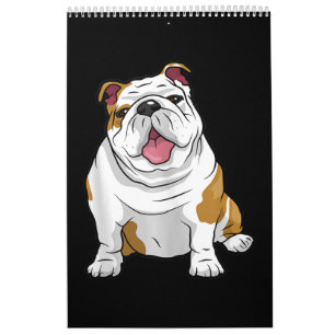 Engelska bullhundar Fantastisk Funny Bulldog Valp Kalender