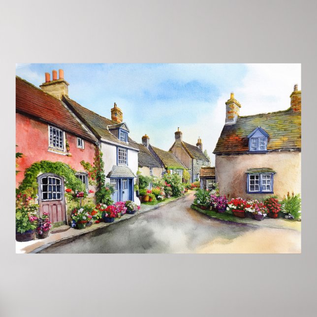 Engelska byar Poster (Framsidan)