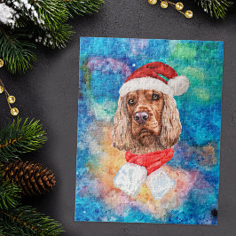 Engelska Cocker Spain Breed Hund jul Pussel