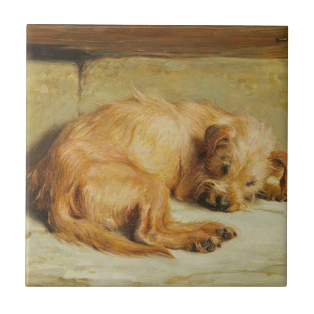 Engelska Cocker Spain Hund (av Briton Rivière) Kakelplatta (Framsidan)