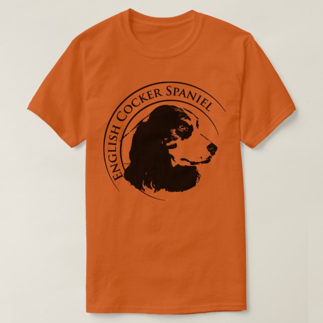Engelska Cocker Spain Hund Digital Art 4 T Shirt (Design framsida)