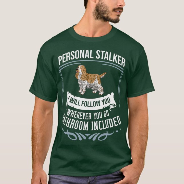Engelska Cocker Spain Hund Puppies Owner Älskare T Shirt (Framsida)