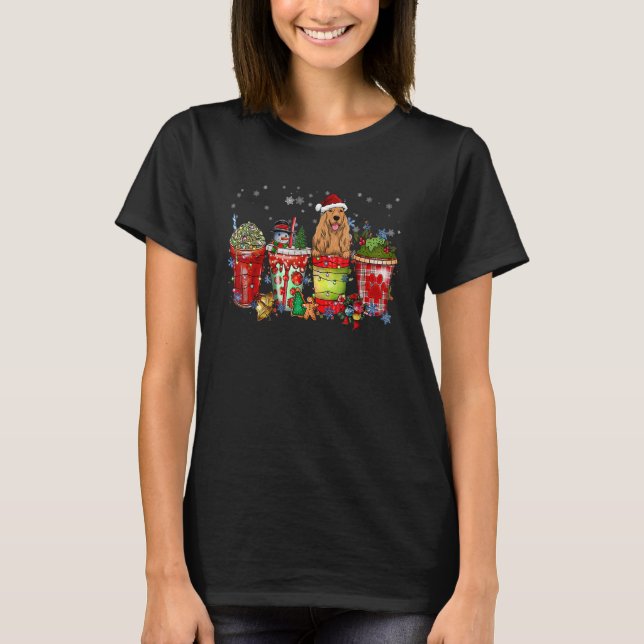Engelska Cocker Spain Iced Latte Snögubbars Sweets T Shirt (Framsida)