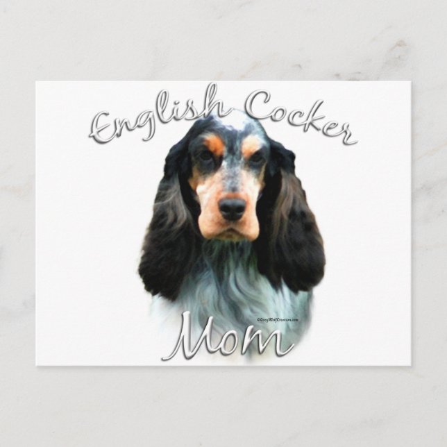 Engelska Cocker Spain Mamma 2 Vykort (Framsida)