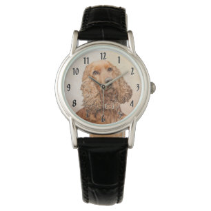Engelska Cocker Spain Painting - Original Hund Art Armbandsur