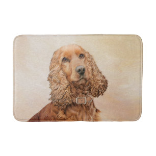 Engelska Cocker Spain Painting - Original Hund Art Badrumsmatta